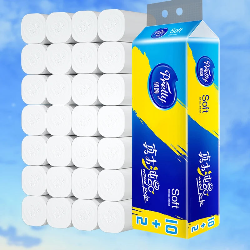 12 Rolls of Full Box of Roll Paper