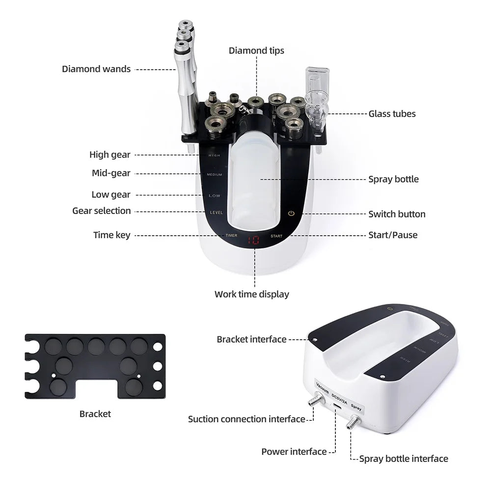 Home Use Facial Diamond Microdermabrasion Machine Professional - Skin Care