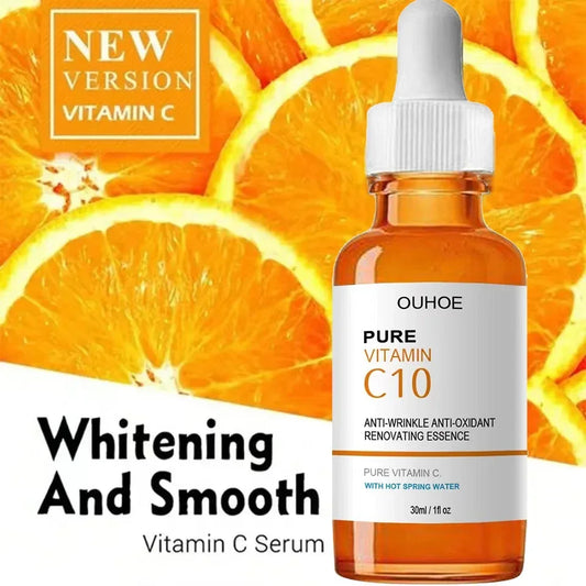 Vitamin C Wrinkle Remover Face Serum Lifting Firming Fade Fine Lines Anti-aging Essence Whitening Brighten Nourish Skin Care