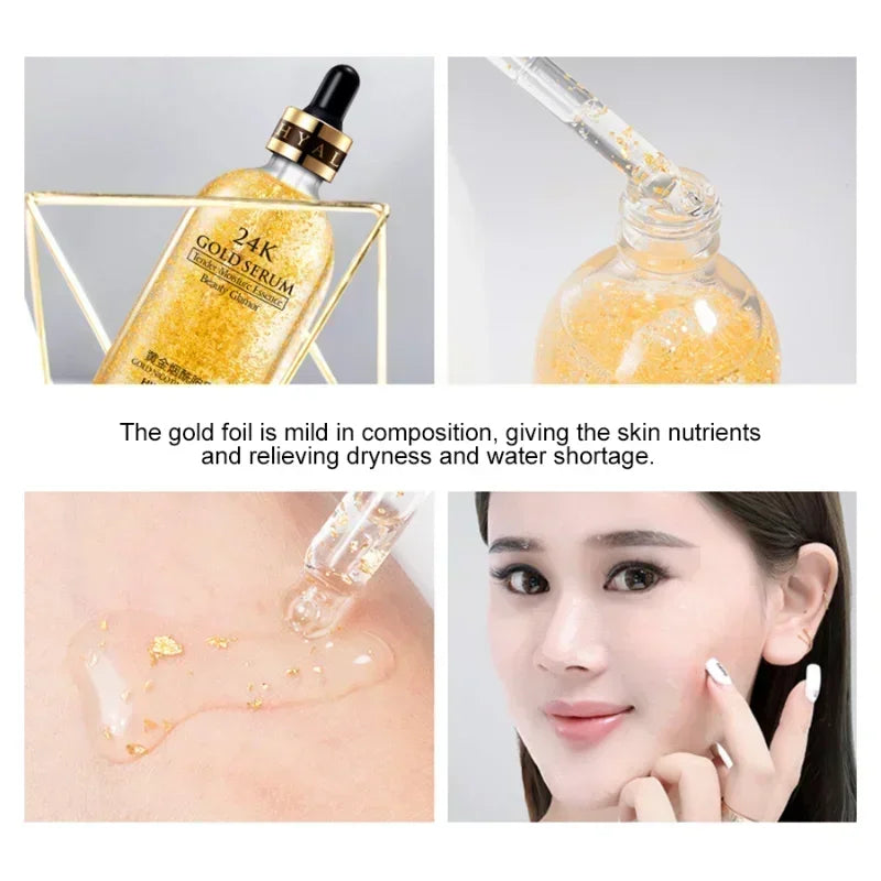 24K Gold Face Serum Hyaluronic Acid Repair Face