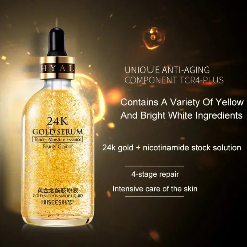 24K Gold Face Serum Hyaluronic Acid Repair Face