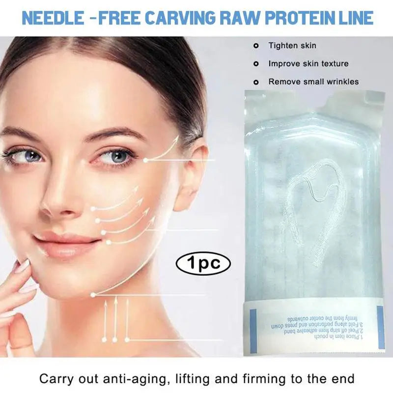 60/120pcs Absorbable No Needle Gold Protein Line Anti-wrinkle Face Filler Lift Firming Collagen Thread Anti-Aging Skin Care