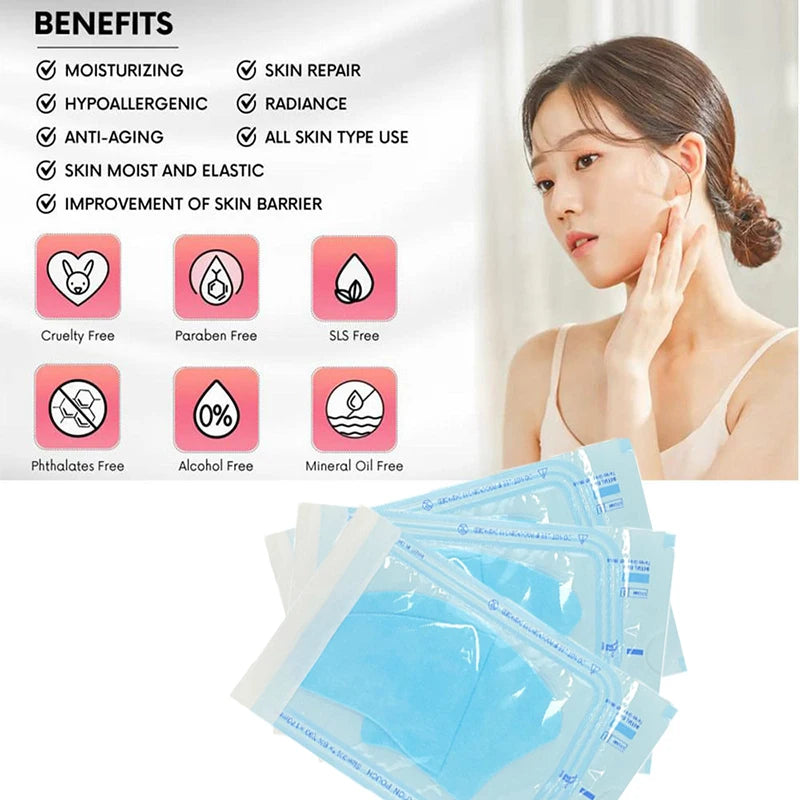 9/15pcs Soluble Collagen Face Mask Hydrolyzed Film - Skin Care