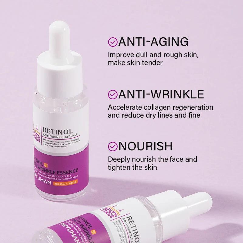 Retinol Aging Removes Wrinkles Serum Pore Shrinking Serum Whitening Moisturizing Serum Pigment Spots Remove Face Firming Oil