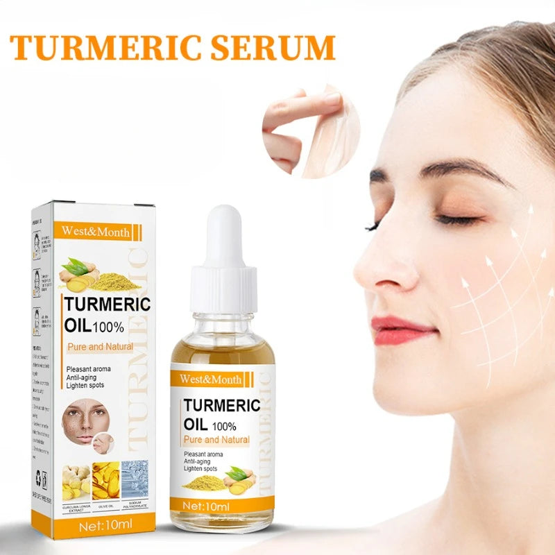 Turmeric Remove Dark Spots Essential Oil Anti wrinkle Serum 100% Pure Therapeutic Grade Face Whitening Moisturizing Skin Care