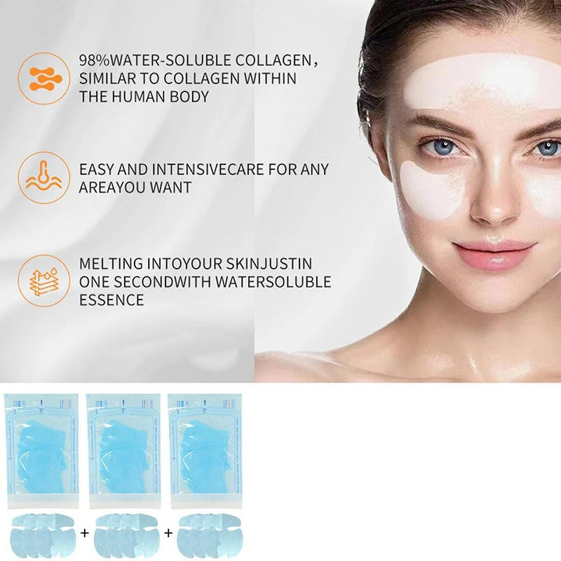 9/15pcs Soluble Collagen Face Mask Hydrolyzed Film - Skin Care