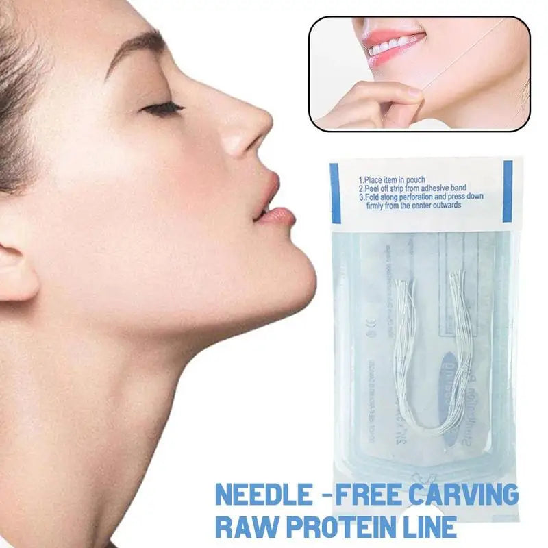 60/120pcs Absorbable No Needle Gold Protein Line Anti-wrinkle Face Filler Lift Firming Collagen Thread Anti-Aging Skin Care